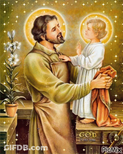 Man Holding Child With God Sign GIF