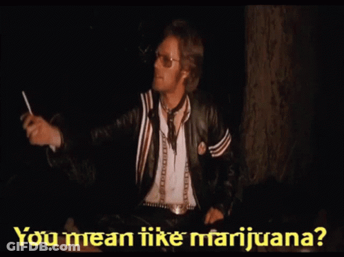 Man Holding Cigarette You Mean I Like Marijuana GIF