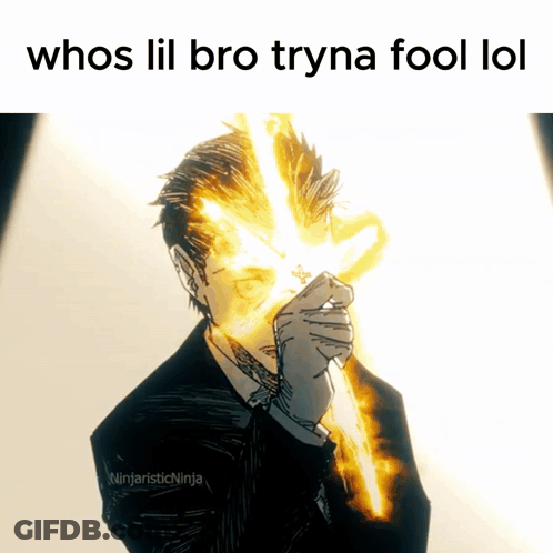 Man Holding Cross Saying Whos Lil Bro Tryna Fool LOL GIF