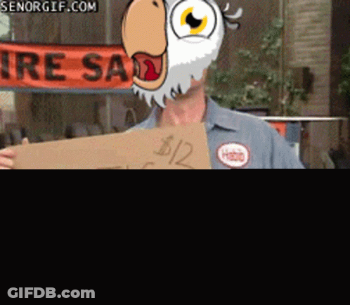 Man Holding Erotic Massage Sign GIF