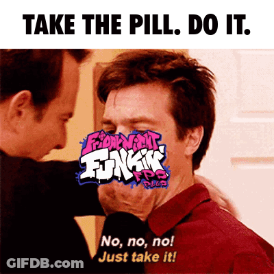 Man Holding Face Saying Take The Pill Do It GIF