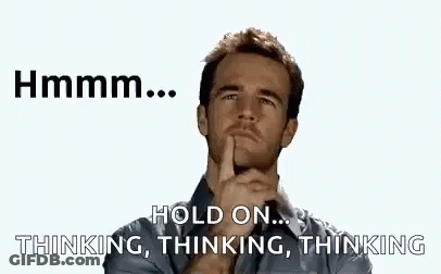 Man Holding Finger To Chin Thinking GIF