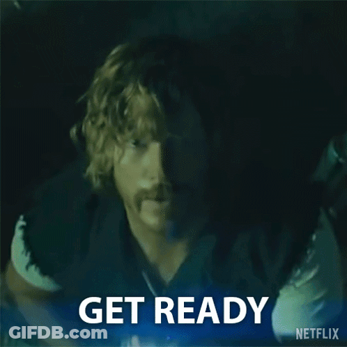 Man Holding Flashlight Get Ready GIF
