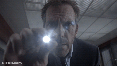 Man Holding Flashlight GIF