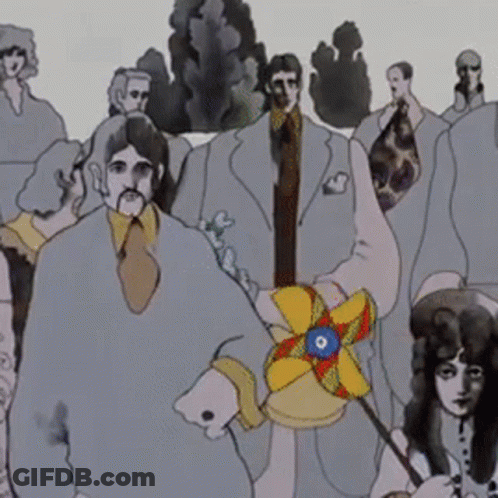 Man Holding Flower In Crowd GIF