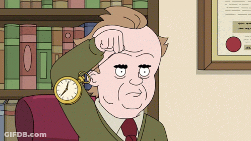 Man Holding Forehead With Pocket Watch GIF