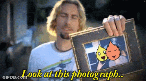 Man Holding Framed Picture Saying Look At This Photograph GIF