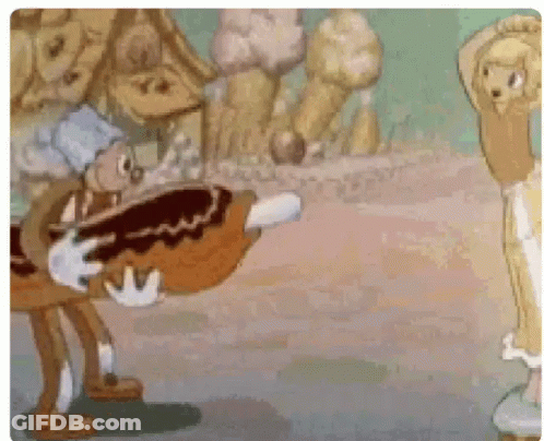 Man Holding Giant Donut GIF