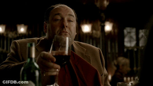 Man Holding Glass Of Red Wine GIF