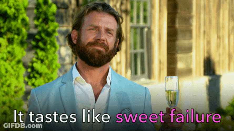 Man Holding Glass Of Wine Sweet Failure GIF