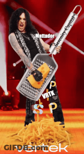 Man Holding Grater Saying Seventy Capital GIF