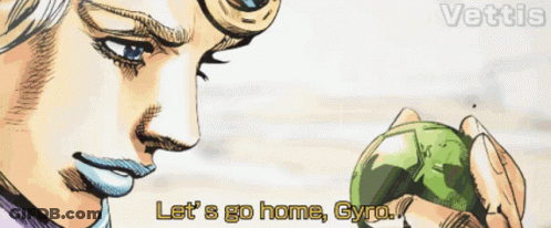 Man Holding Green Ball Saying Lets Go Home Gyro GIF