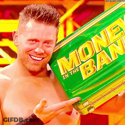Man Holding Green Bank Case GIF