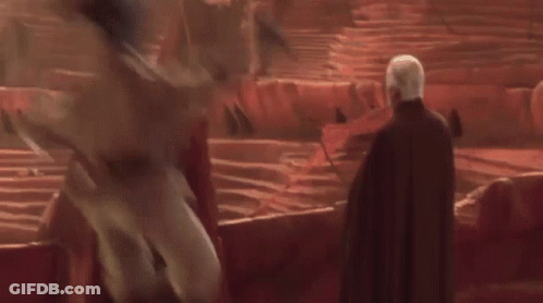 Man Holding Green Lightsaber And Man Holding Red Lightsaber GIF