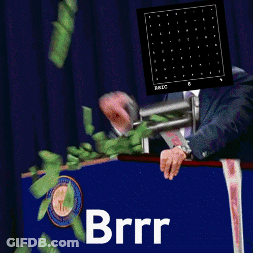 Man Holding Gun Behind Podium Brrr GIF