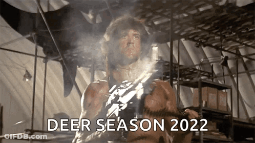 Man Holding Gun Deer Season 2022 GIF