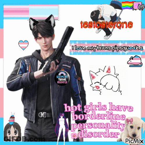 Man Holding Gun Hot Girls Have Borderline Personality Disorder GIF