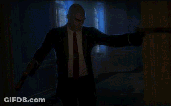 Man Holding Gun Kitchen Hitman Has Returned GIF