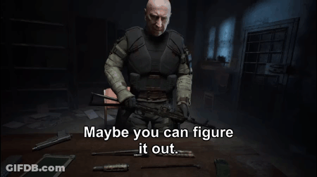 Man Holding Gun Maybe You Can Figure It Out GIF