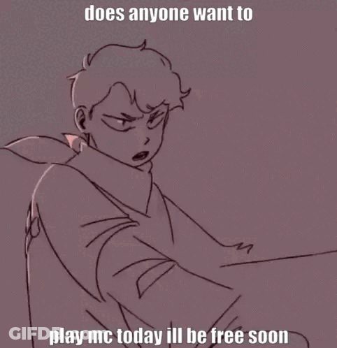 Man Holding Gun Saying Does Anyone Want To Play MC Today GIF