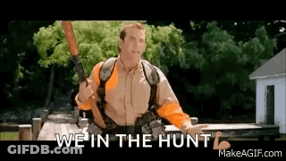 Man Holding Gun Saying We In The Hunt GIF