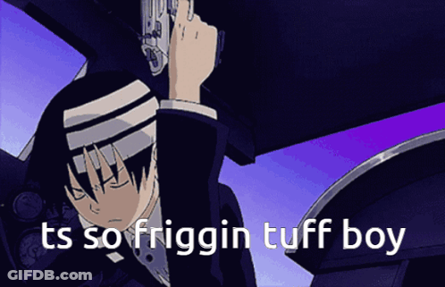 Man Holding Gun Ts So Friggin Tuff Boy GIF