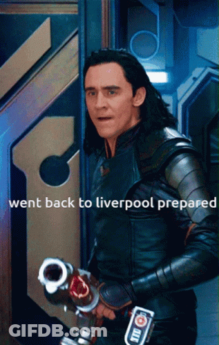 Man Holding Gun Went Back To Liverpool Prepared GIF