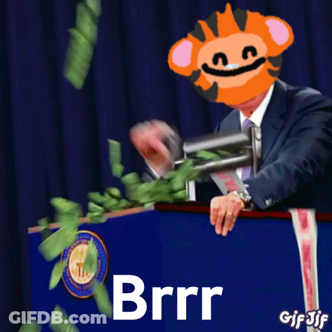 Man Holding Gun With Brrr GIF