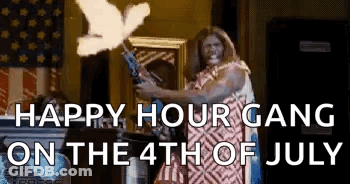 Man Holding Gun With Flames GIF