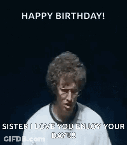 Man Holding Hands Up Saying Happy Birthday GIF