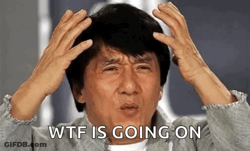 Man Holding Head Making Funny Face GIF