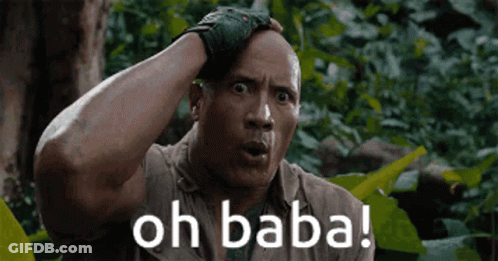 Man Holding Head Saying Oh Baba GIF