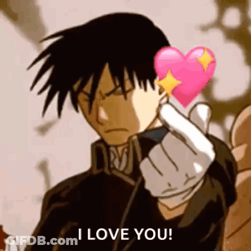Man Holding Heart And Making Finger Heart GIF