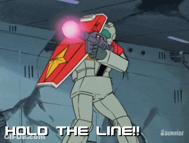 Man Holding Jar And Sword Saying Bombs GIF