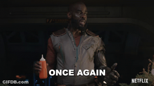 Man Holding Ketchup Saying Once Again GIF