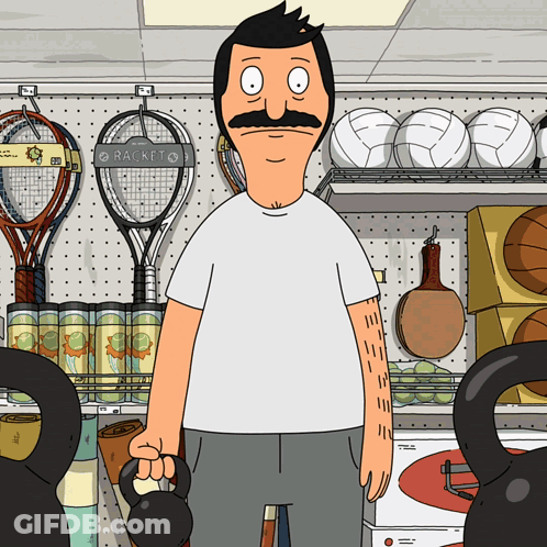 Man Holding Kettlebell GIF
