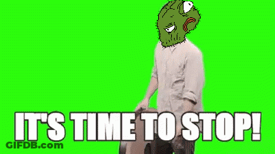 Man Holding Large Clock It's Time To Stop GIF