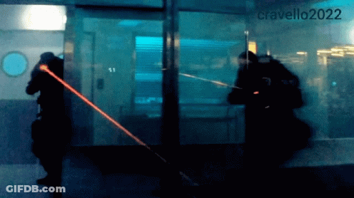 Man Holding Laser Gun 2022 GIF
