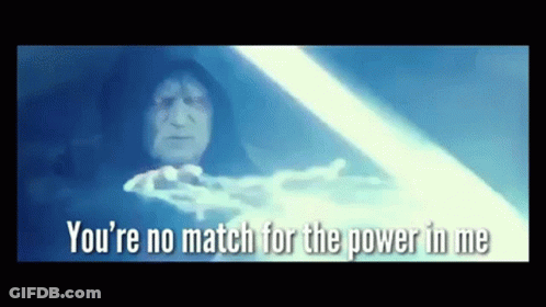 Man Holding Light Saber Youre No Match GIF