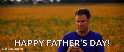 Man Holding Lighter Says Happy Father's Day GIF