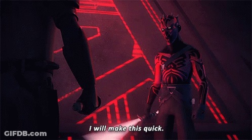 Man Holding Lightsaber I Will Make This Quick GIF