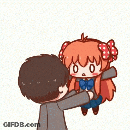 Man Holding Little Girl With Bow In Hair GIF
