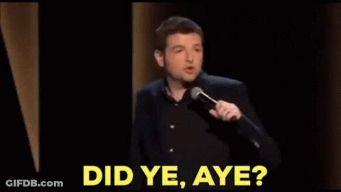 Man Holding Microphone Did Ye Aye? GIF