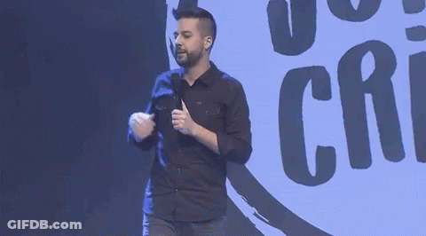 Man Holding Microphone Feed Me Tacos And Tell Me GIF