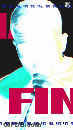 Man Holding Microphone Fin GIF