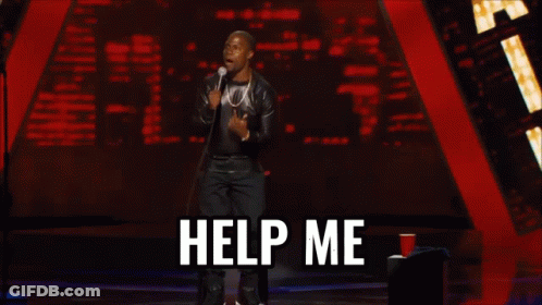Man Holding Microphone Help GIF