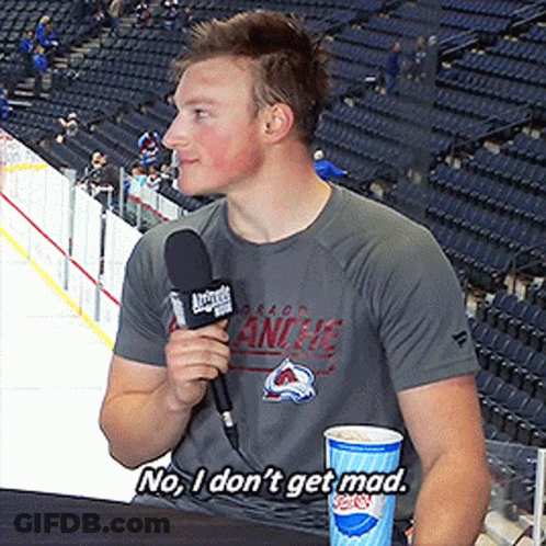 Man Holding Microphone No I Don't Get Mad GIF