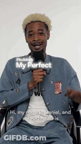 Man Holding Microphone Pitchfork My Perfect GIF
