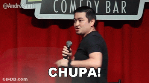 Man Holding Microphone Saying Chupa GIF