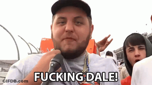 Man Holding Microphone Saying Fucking Dale GIF
